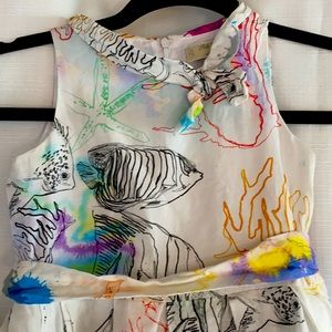 Pili Carrera beach themed dress